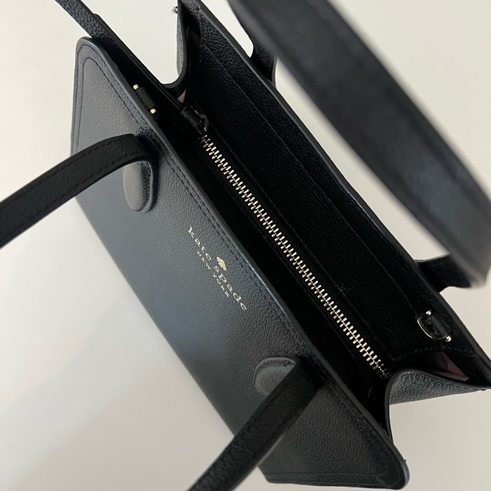 Kate Spade Black Bag with Long Straps - Picture 2 of 5